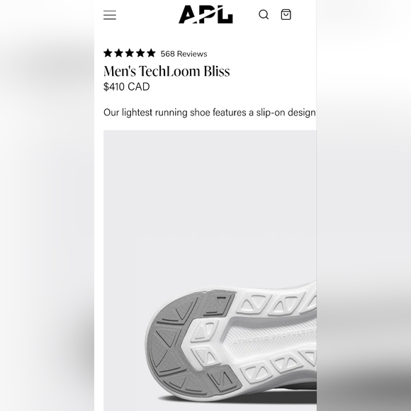 2/$100 APL sz7.5 Techloom Bliss W Light Gray Knit Sneakers - Picture 14 of 14